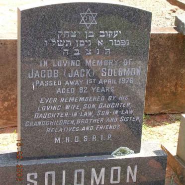SOLOMON Jacob -1976