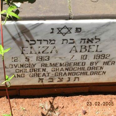 ABEL Eliza 1913-1992