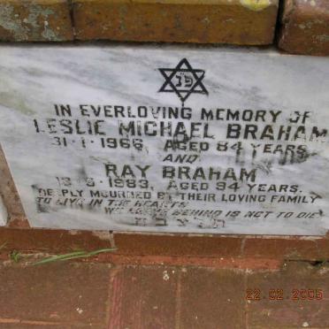 BRAHAM Leslie Michael -1966 :: BRAHAM Ray -1983