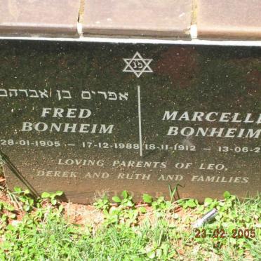 BONHEIM Fred 1905-1988 &amp; Marcelle 1912-2003