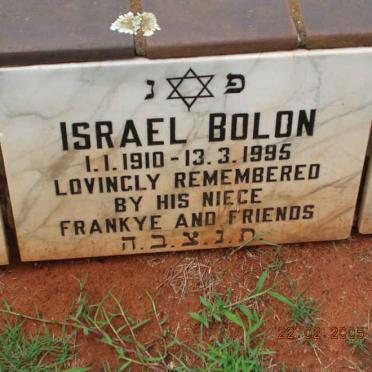 BOLON Israel 1910-1995