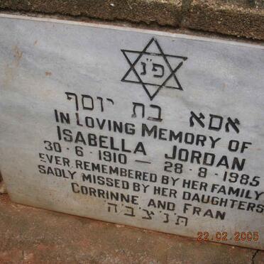 JORDAN Isabella 1910-1985