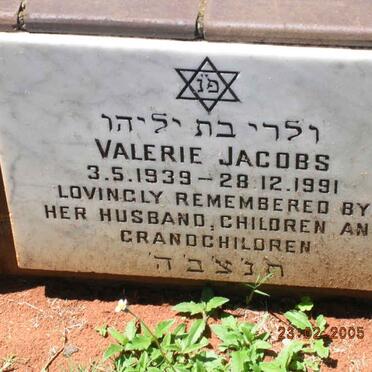 JACOBS Valerie 1939-1991
