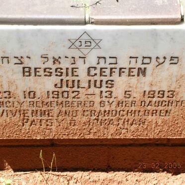JULIUS Bessie Geffen 1902-1993