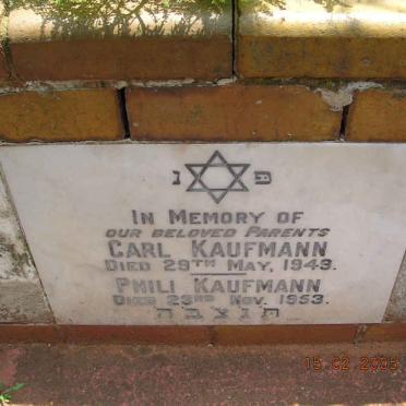 KAUFMANN Carl -1949 &amp; Phili -1953