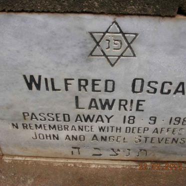 LAWRIE Wilfred Oscar -1985