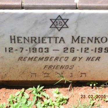 MENKO Henrietta 1903-1991