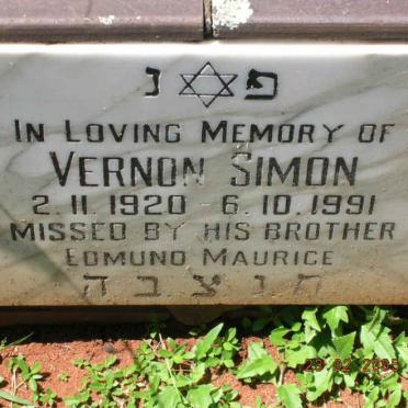 SIMON Vernon 1920-1991