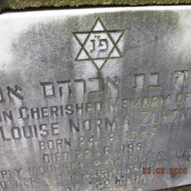 ZUHON Louise Norma 1948-1984