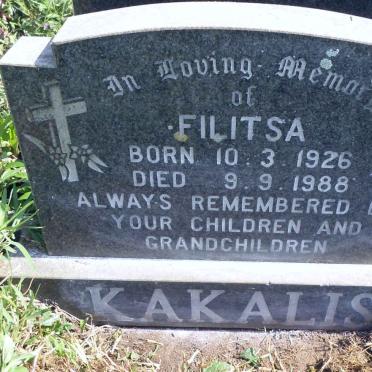 KAKALIS Filitsa 1926-1988