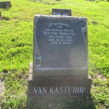 KASTEROP Hester Francina, van 1878-1955