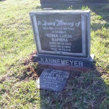 KANNEMEYER Godfrey William 1924-1986 &amp; Edna Lucia Barbra 1926-1966