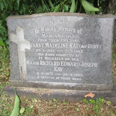 KAY Richard Edward Joseph 1877-1963 &amp; Fanny Madeline HURT 1883-1963