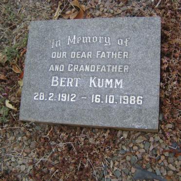 KUMM Bert 1912-1986