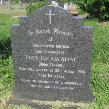 KEENE Lucy Cecilia nee TAYLOR -1958