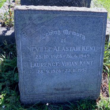 KENT Neville Alastair 1928-1949 &amp; Laurence Vivian 1926-1957