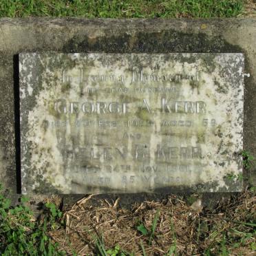 KERR George A. -1929 &amp; Helen B. -1961