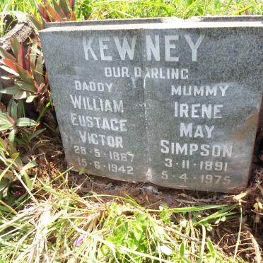 KEWNEY Irene May Simpson 1891-1975 &amp; William Eustace Victor 1887-1942