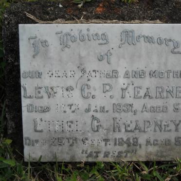 KEARNEY Lewis C.P. -1931 &amp; Ethel G. -1949