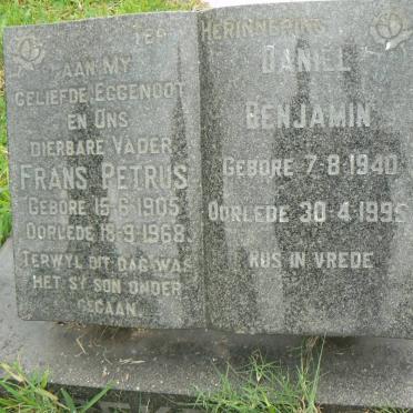 KOEKEMOER Frans Petrus 1905-1968 :: KOEKEMOER Daniel Benjamin 1940-1995