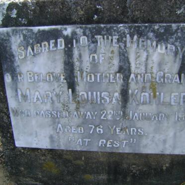 KOHLER Mary Louisa -1948