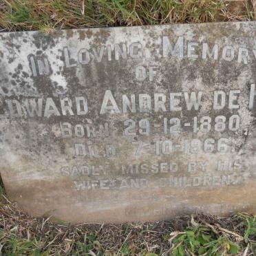 KOCK Edward Andrew, de 1880-1966
