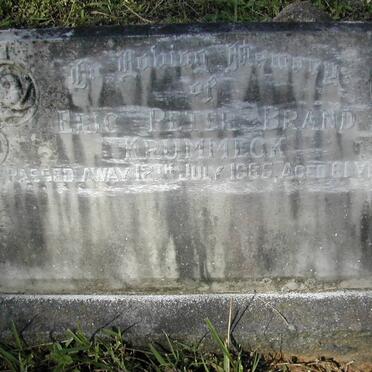 KRUMMECK Eric Peter Brand -1965 ::KRUMMECK Barbara Joy -1960