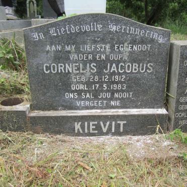KIEVIT Cornelis Jacobus 1912-1983 &amp; Akke DE JONG 1918-1998