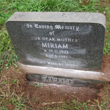 KIEDO Miriam 1922-1981