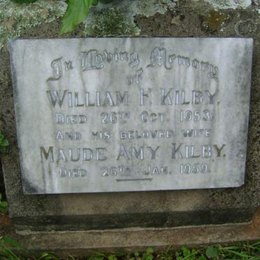 KILBY William F. -1953 &amp; Maude Amy -1959