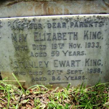 KING Stanley Ewart -1958 &amp; May Elizabeth -1933
