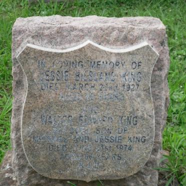 KING Jessie Bilsland -1927 :: KING Walter Edward -1974