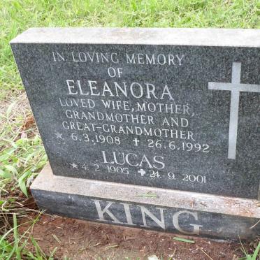 KING Lucas 1905-2001 &amp; Eleanora 1908-1992
