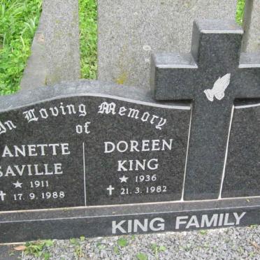 KING Jeanette Saville 1911-1988 :: KING Doreen 1936-1982 :: KING Erwin 1977-2015