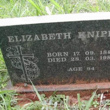 KNIPE Elizabeth 1882-1986