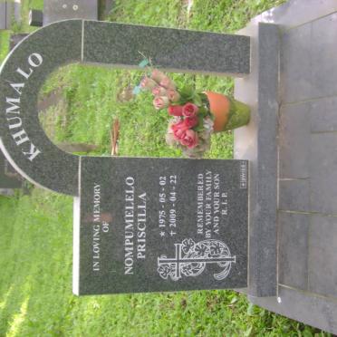 KHUMALO Nompumelelo Priscilla 1975-2009
