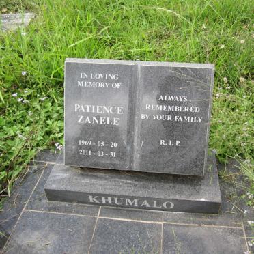 KHUMALO Patience Zanele 1969-2011