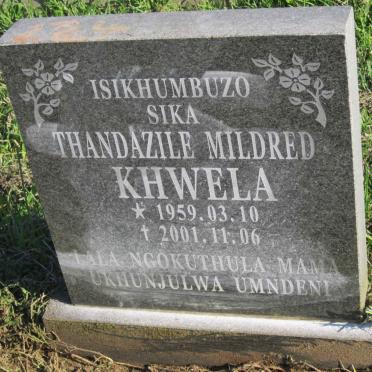 KHWELA Thandazile Mildred 1959-2001