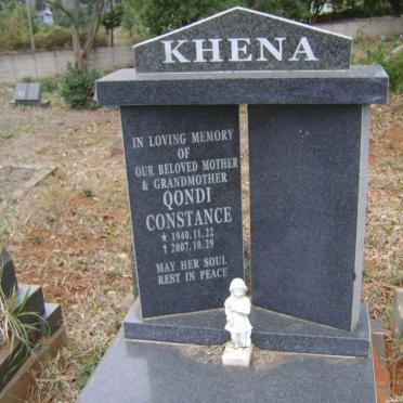 KHENA Qondi Constance 1940-2007