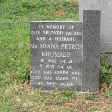 KHUMALO Mfana Petros 1942-1995