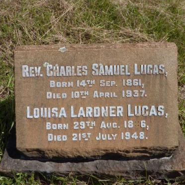 LUCAS Charles William 1861-1937 &amp; Louisa Lardner 18?6-1948