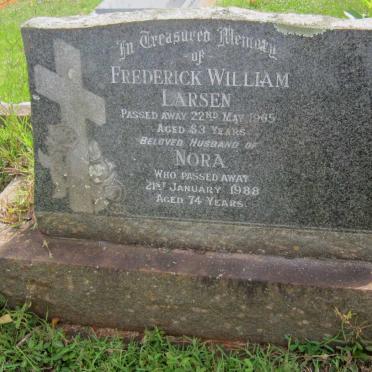 LARSEN Frederick William -1965 &amp; Nora -1988