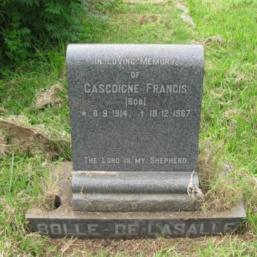 LASALLE Gascoigne Francis, Bolle-De 1914-1967