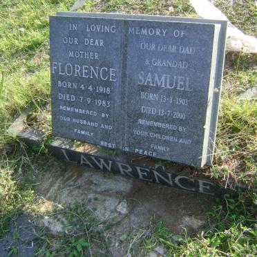 LAWRENCE Samuel 1903-2000 &amp; Florence 1918-1983