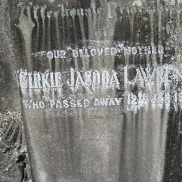 LAWRENCE Cirkie Jacoba -1938