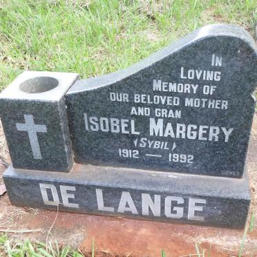 LANGE Isobel Margery, de  1912-1992