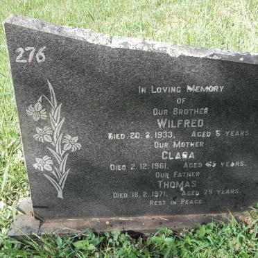 LEEUW Thomas -1971 &amp; Clara -1961 :: LEEUW Wilfred -1933