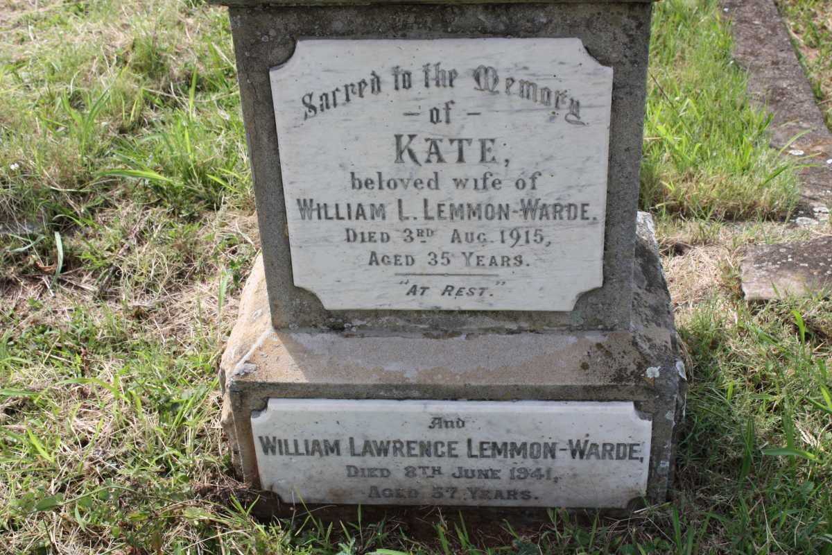 LEMMON-WARDE William Lawrence -1941 &amp; Kate -1915