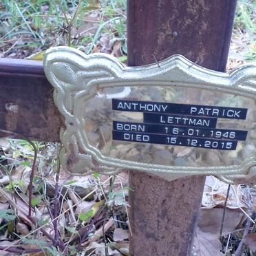 LETTMAN Anthony Patrick 1946-2015