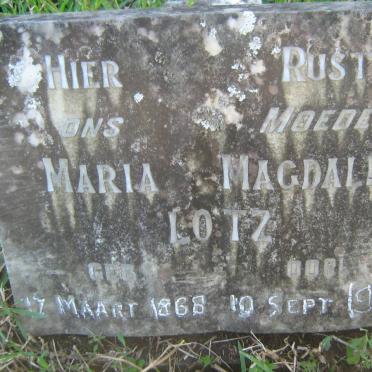 LOTZ Maria Magdalena 1868-1919